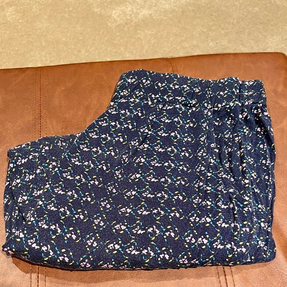 Lilka Size Medium Navy with Multicolored Pattern Pajama/Lounge Pants - Picture 2 of 6